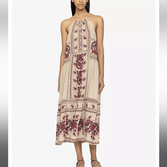 Sea New York Embroidery Halter Dress Small - Picture 2 of 16
